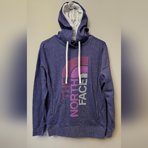 The North Face Tops - The North Face Women's Large Purple Hoodie with Pocket, Big Logo